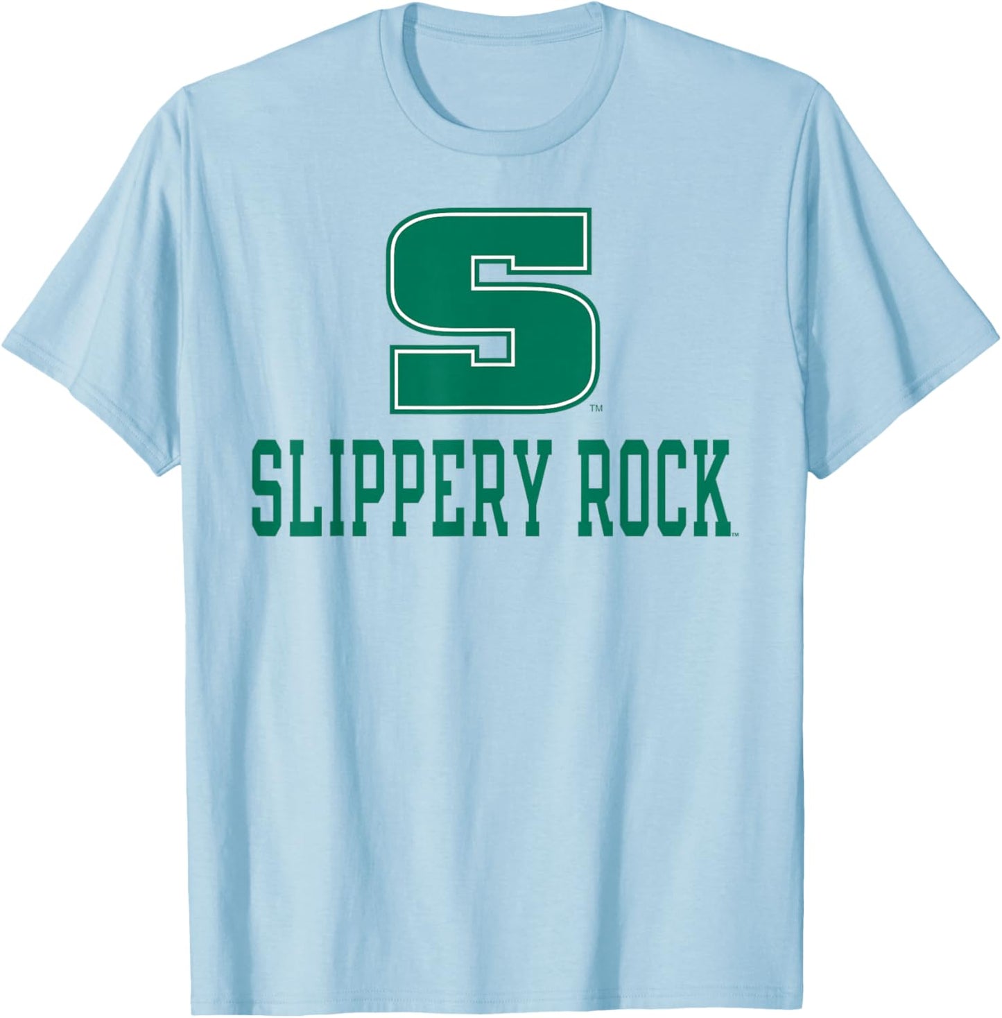 Slippery Rock The Rock Sportsmanship Gray T-Shirt - T-Shirt | Light Blue