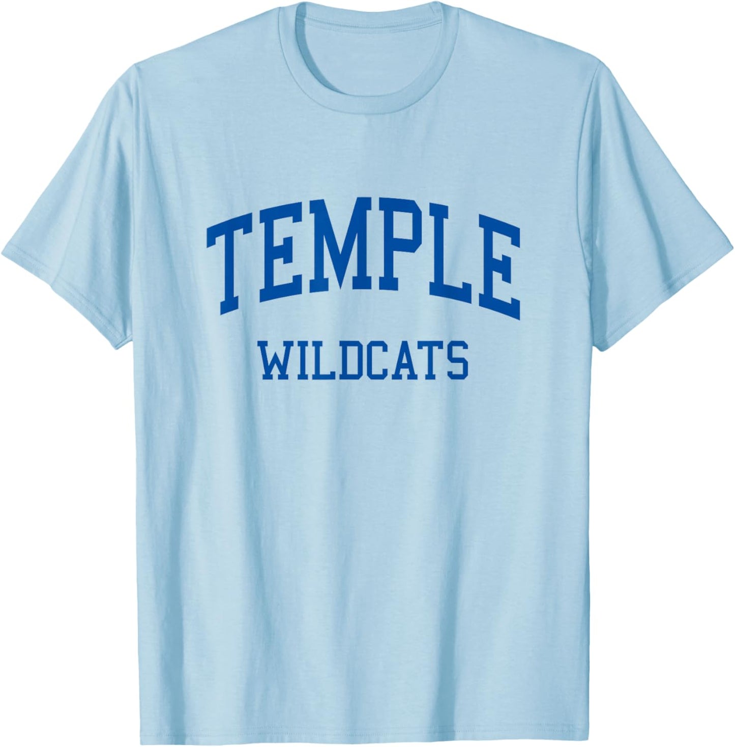 Temple High School HS Temple TX Retro T-Shirt - T-Shirt | Light Blue