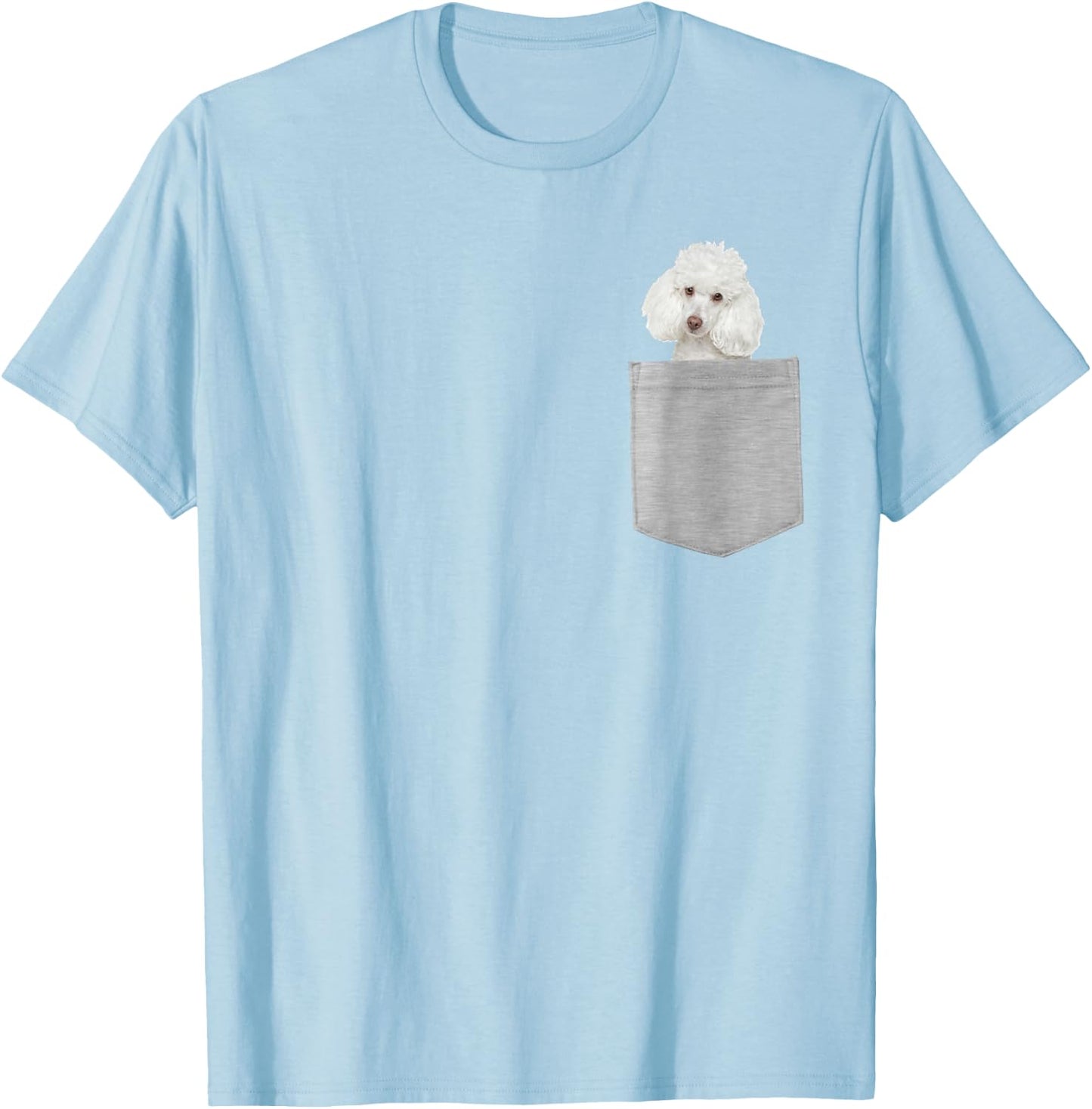 Dog in Your Pocket Poodle Men Women Kids T-Shirt - T-Shirt | Light Blue