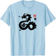 Chinese Zodiac Dragon Sumi-e - Design T-Shirt - T-Shirt | Light Blue