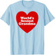 World's Sexiest Grandma Funny Sexy Grandma Meme T-Shirt - T-Shirt | Light Blue