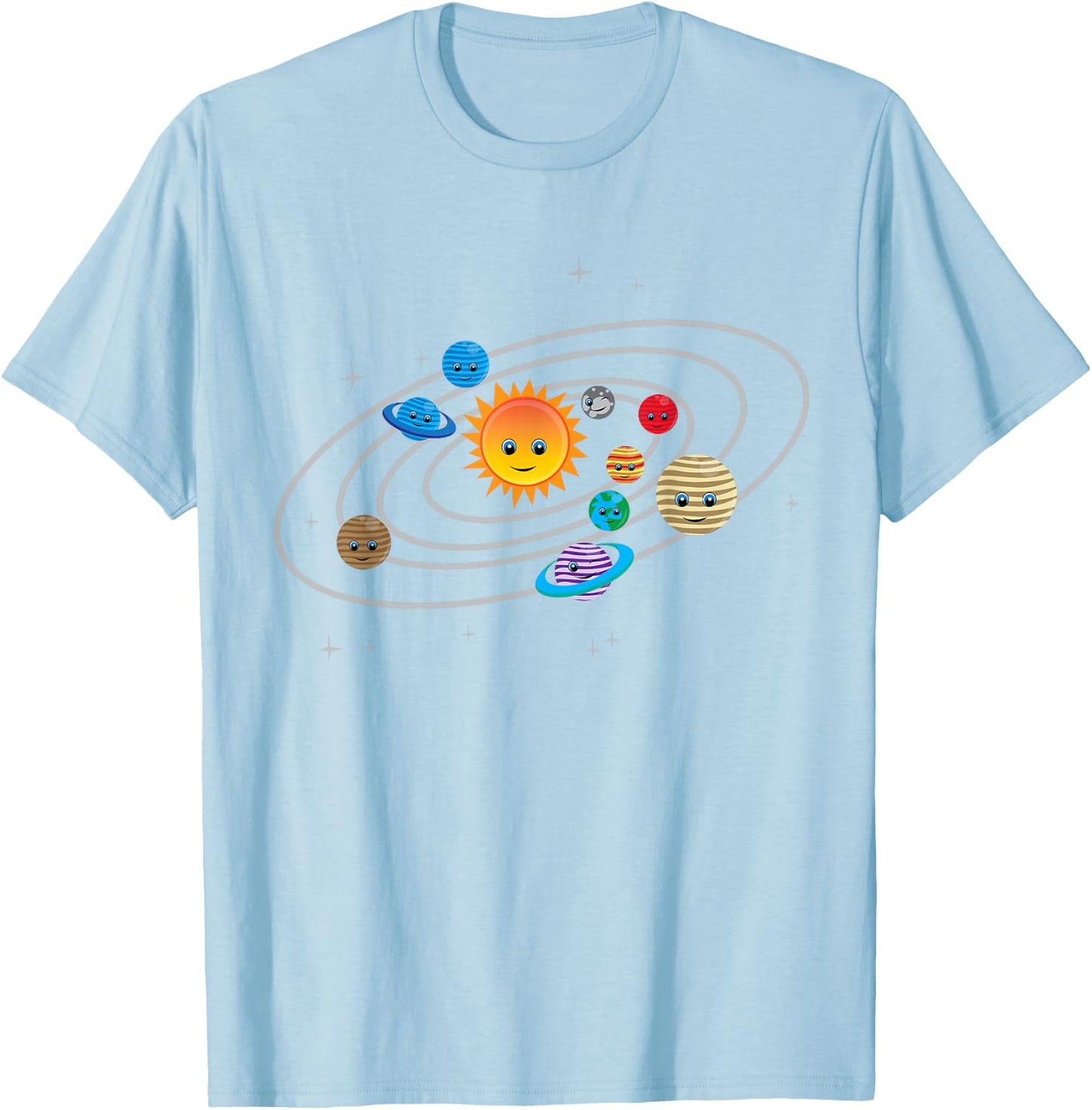 Solar System Planets Earth & Sun for Toddler & Kids T-Shirt - T-Shirt | Light Blue