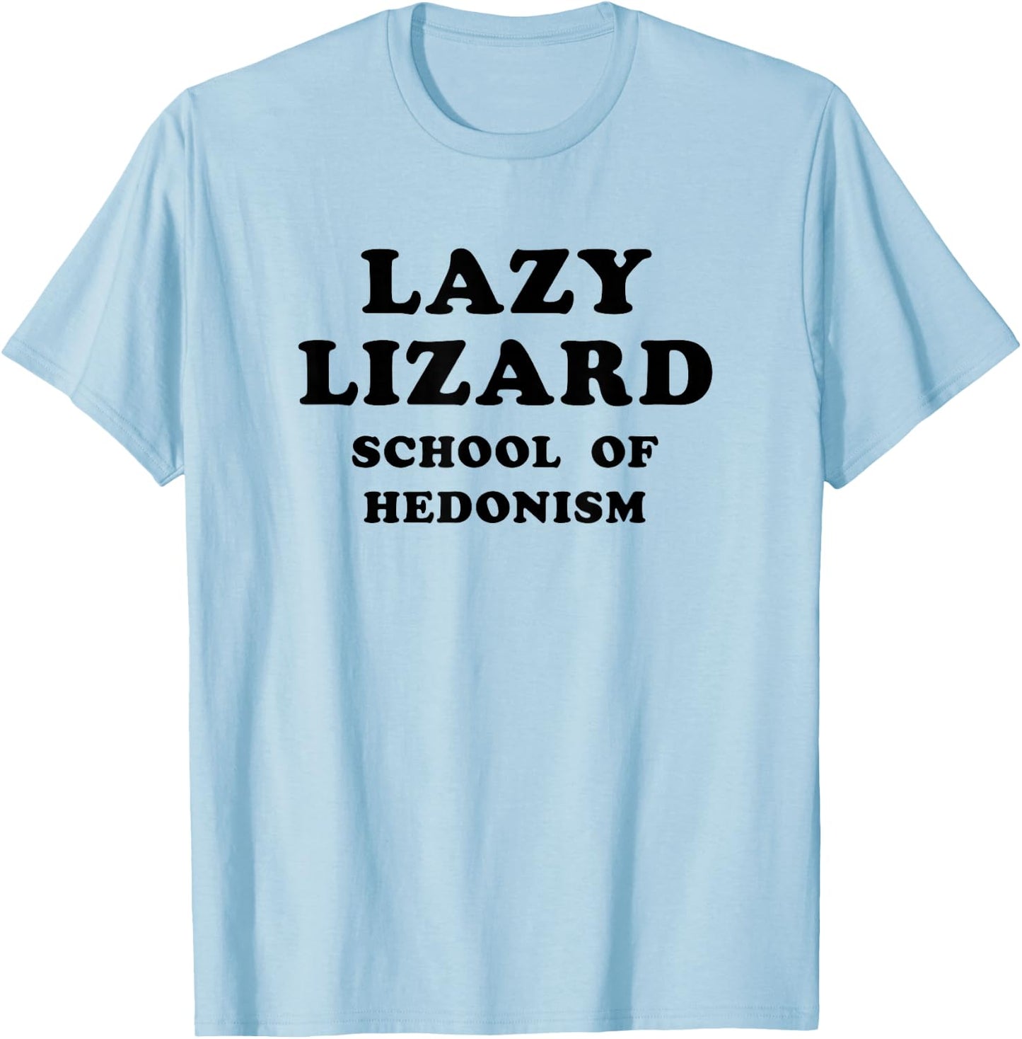 Lazy Lizard School Of Hedonism Shirt Retro Acid, LSD Trip T-Shirt - T-Shirt | Light Blue