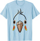 Halloween Cockatiel Face Costume Kids Cute Themed T-Shirt - T-Shirt | Light Blue