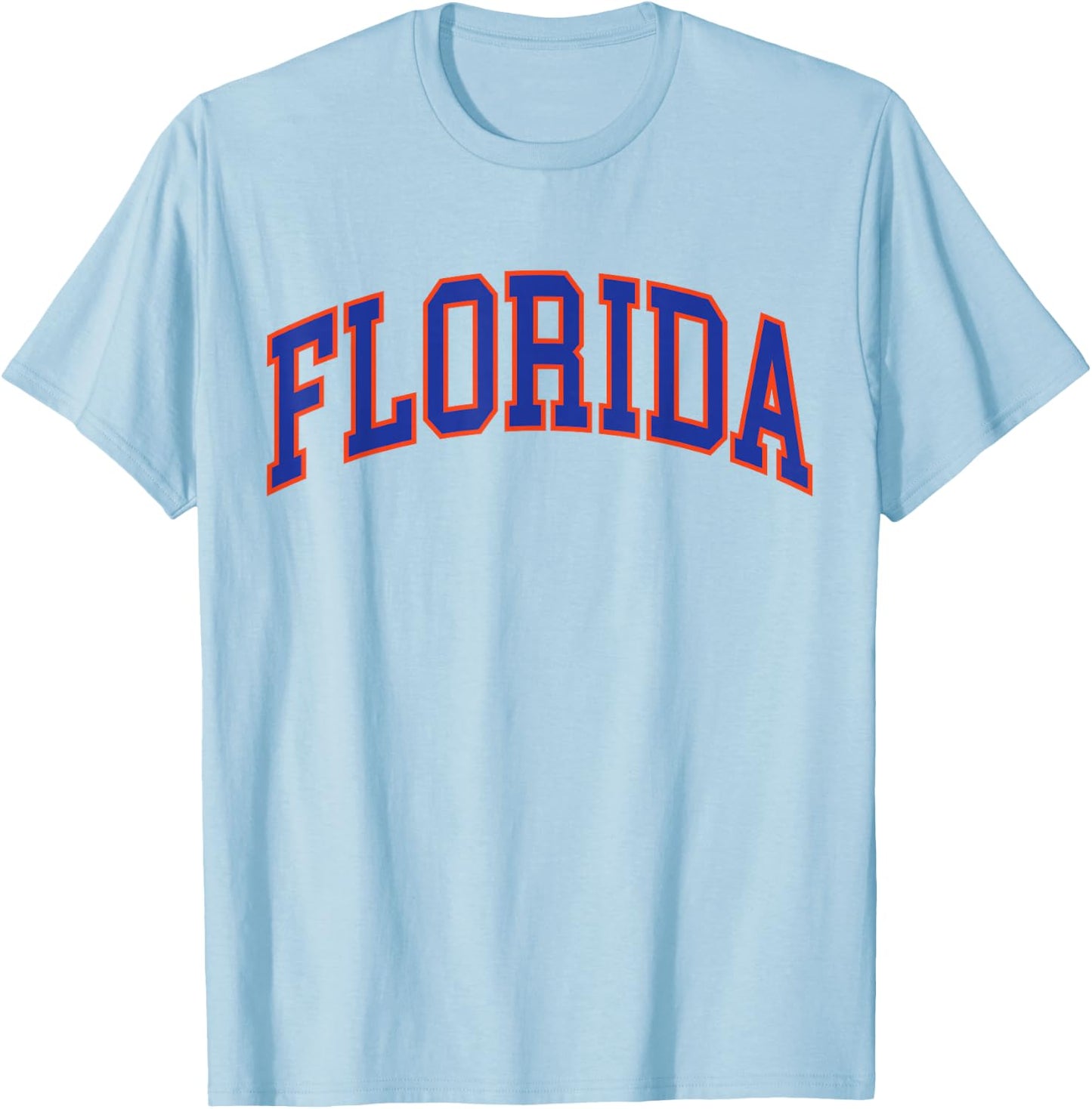 Vintage Florida Men Florida Women Retro Orange T-Shirt - T-Shirt | Light Blue