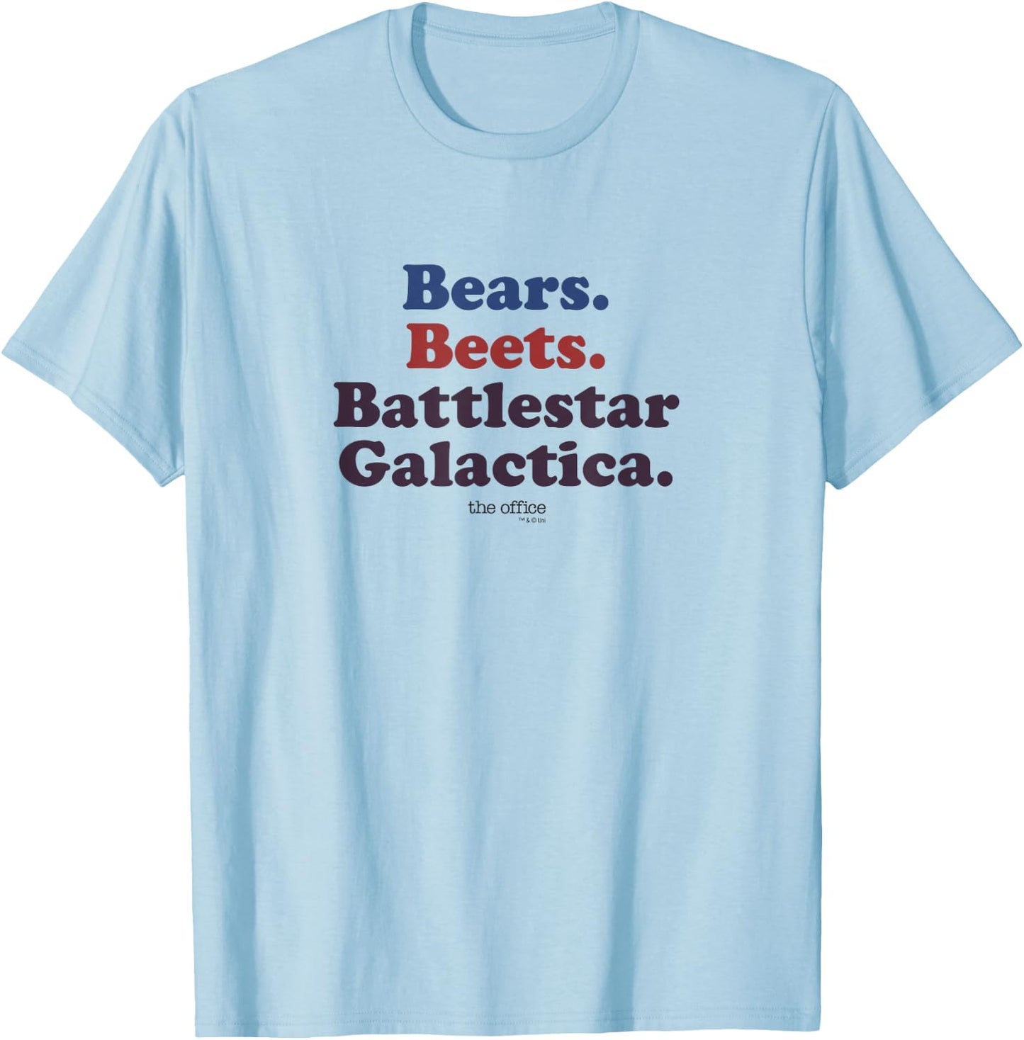 The Office Bears. Beets. Battlestar Galactica T-Shirt - T-Shirt | Light Blue