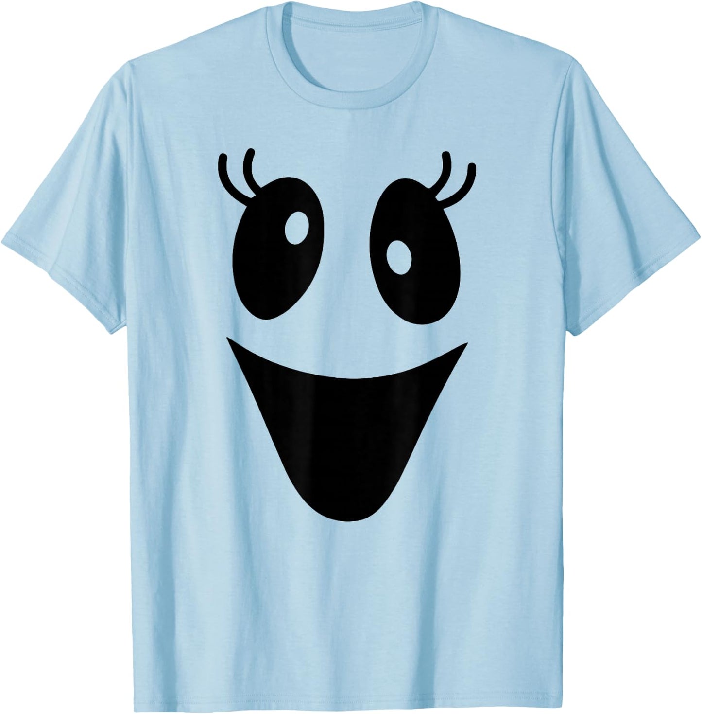 Cute Female Ghost Face Outfit for Halloween Costumes T-Shirt - T-Shirt | Light Blue