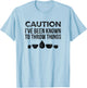 Pottery Funny for Ceramics Artist Throw Things T-Shirt - T-Shirt | Light Blue