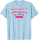 University of Gymnastics ILLINOIS Athletic Dept. T-Shirt - T-Shirt | Light Blue