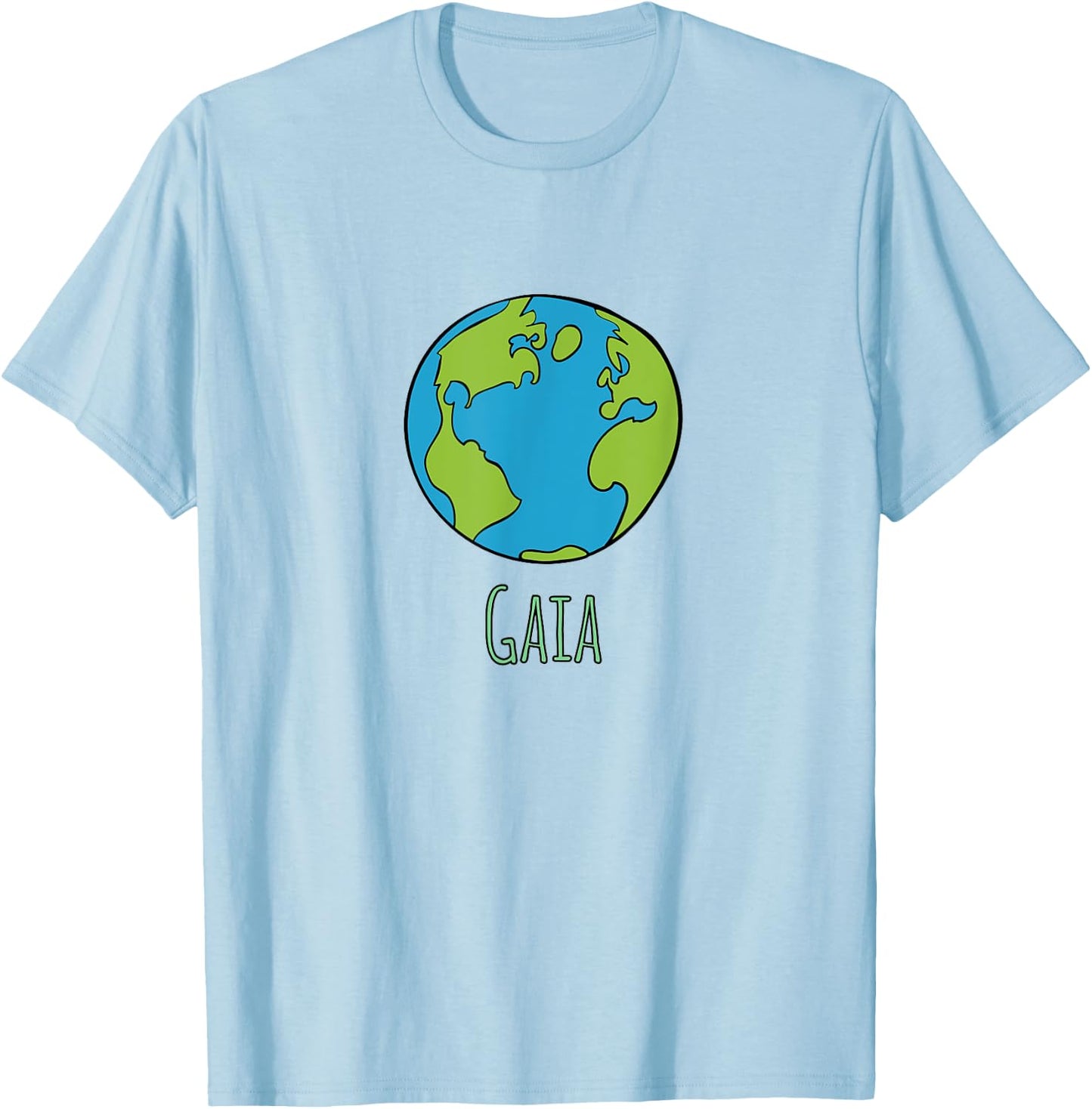 Gaia Spiritual Ecology Earth Day T-Shirt - T-Shirt | Light Blue