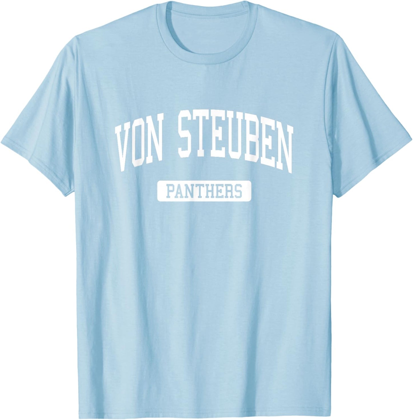 Von Steuben High School HS Chicago IL Varsity Sports T-Shirt - T-Shirt | Light Blue