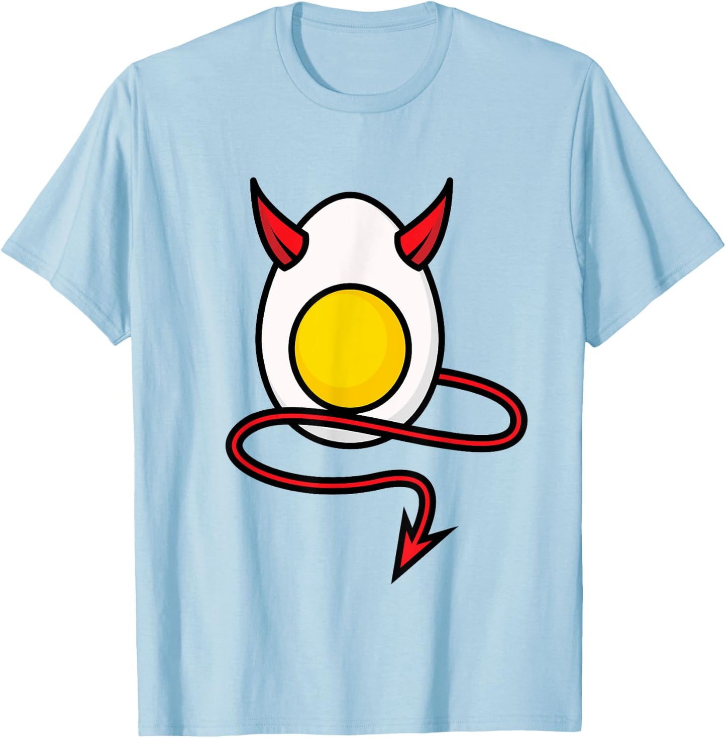Deviled Egg Halloween Shirt | Cool Boiled Egg Funny Gift T-Shirt - T-Shirt | Light Blue