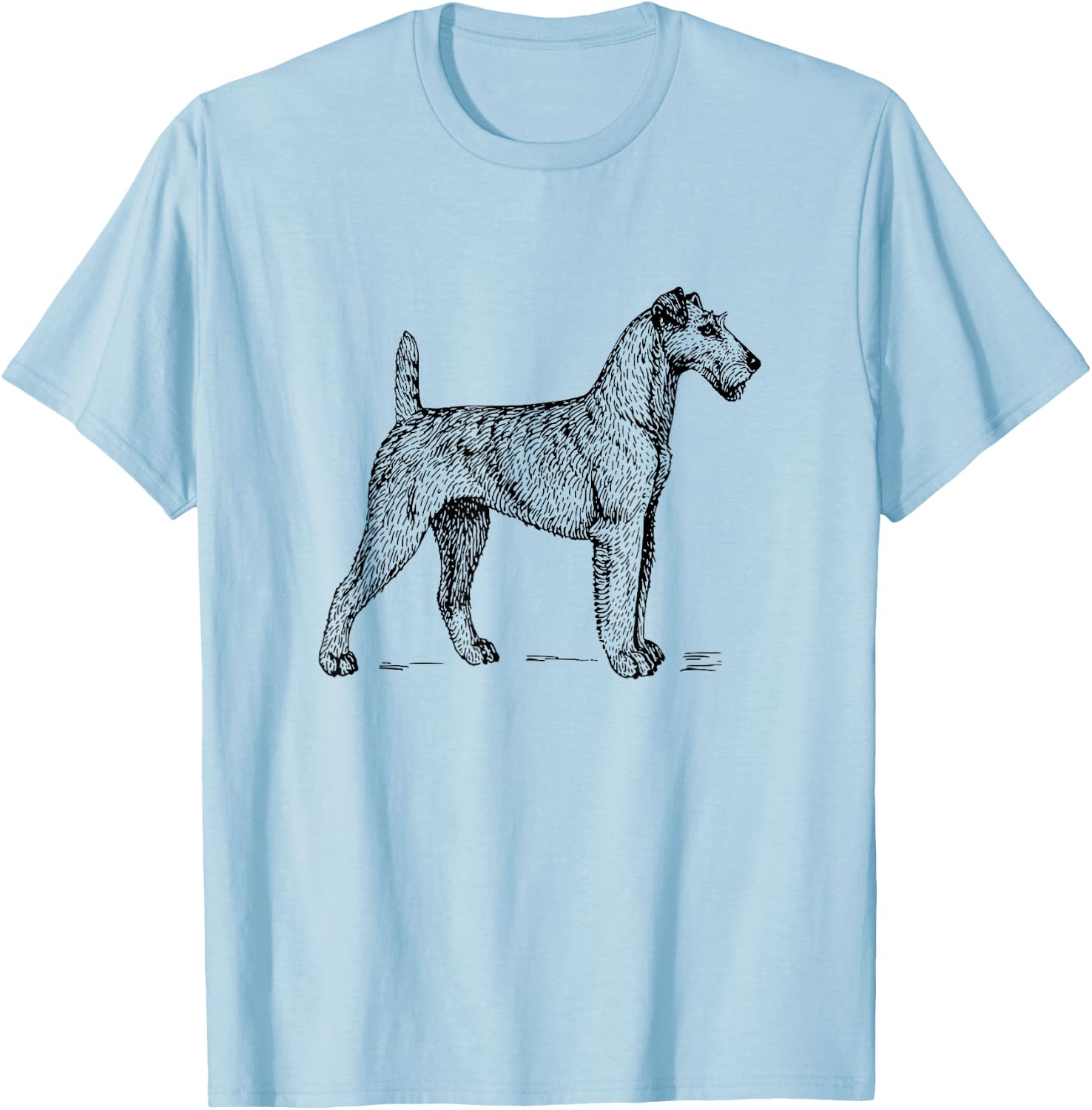 Vintage Irish Terrier T-Shirt - T-Shirt | Light Blue