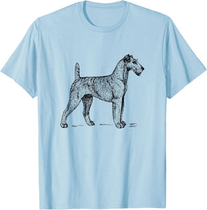 Vintage Irish Terrier T-Shirt - T-Shirt | Light Blue