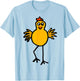Smiletodaytees Funky Dancing Yellow Chicken T-Shirt - T-Shirt | Light Blue