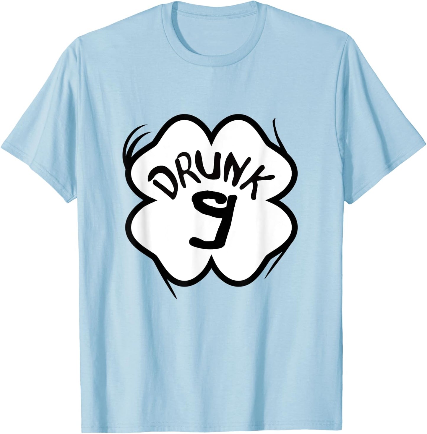 Saint Patricks Day Bar Crawl Drunk 1-10 Shirt Group Matching T-Shirt - T-Shirt | Light Blue