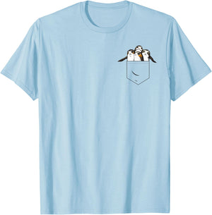 Star Wars Last Jedi Porgs In My Pocket Graphic T-Shirt - T-Shirt | Light Blue