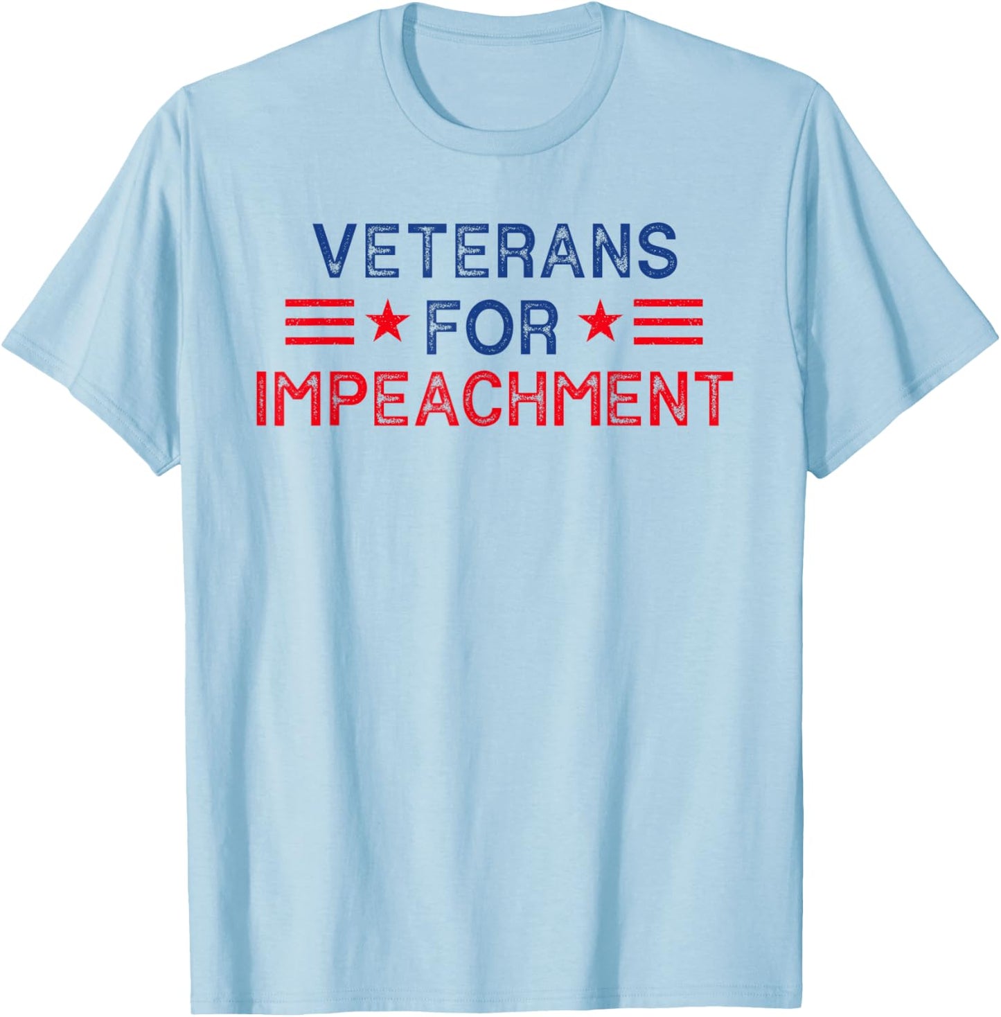 Veterans For Impeachment Vintage T-Shirt - T-Shirt | Light Blue