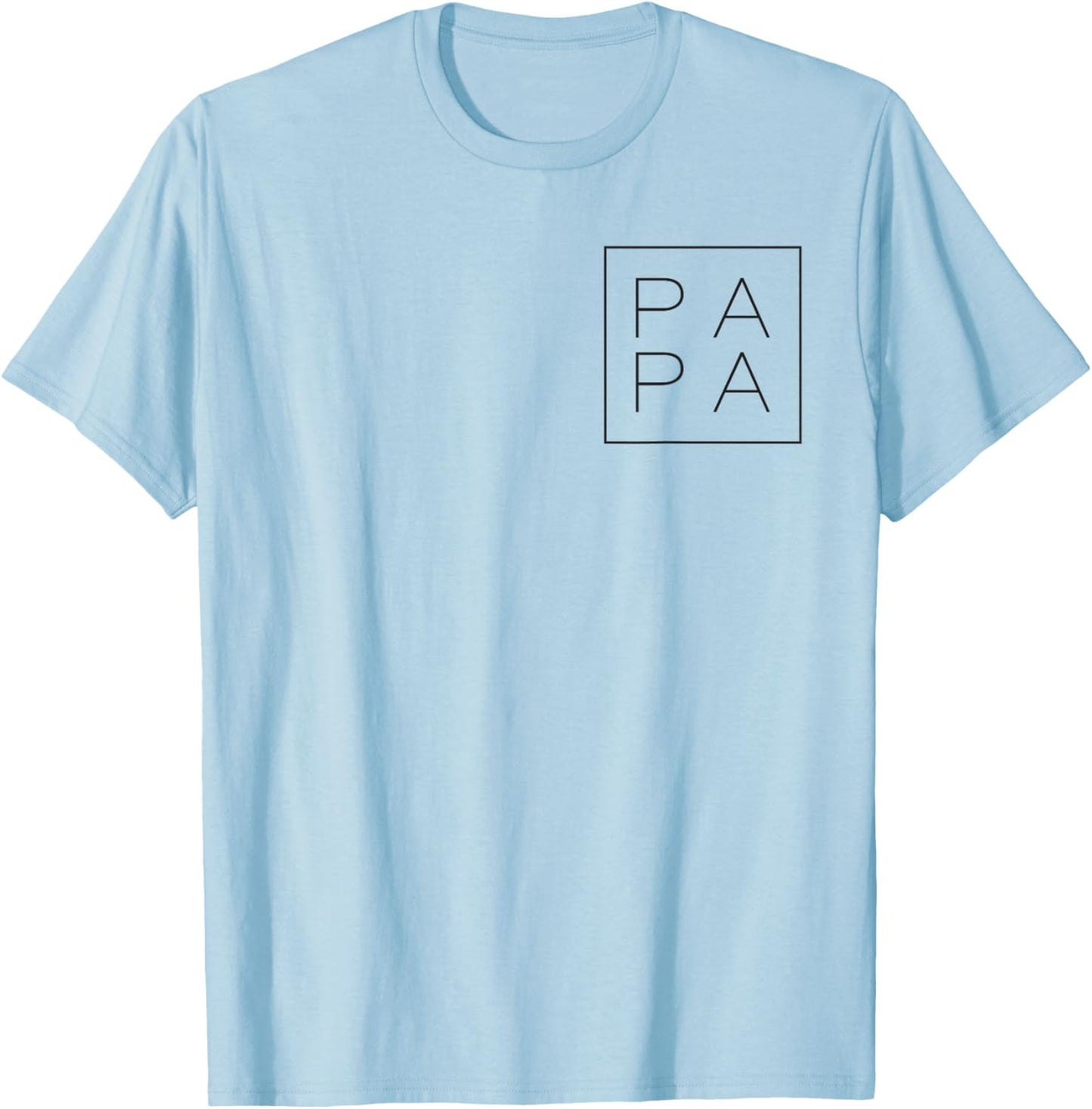 Papa Square for Grandpa Dada DAD Daddy Father on Fathers Day T-Shirt - T-Shirt | Light Blue
