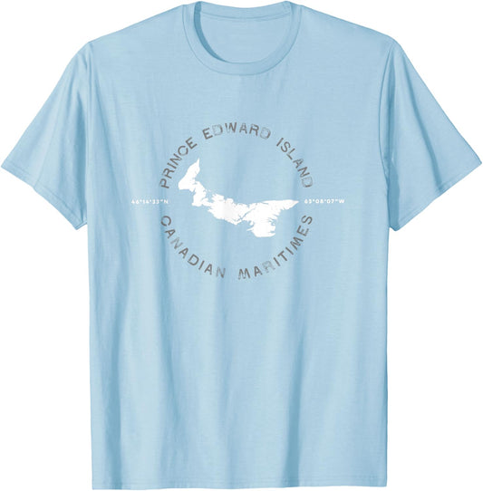Prince Edward Island Canada Graphic Vintage Retro T-Shirt - T-Shirt | Light Blue