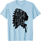 No One is Illegal On Stolen Land Shirt Indigenous Immigrant T-Shirt - T-Shirt | Light Blue