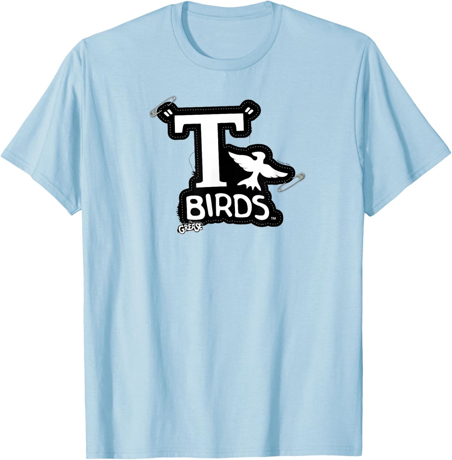 Grease T-Birds Patch T-Shirt - T-Shirt | Light Blue