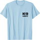 K9 Unit Uniform K-9 Team Officer Police Dog Handler On Duty Men Women Girls Kids T-Shirt - T-Shirt | Light Blue
