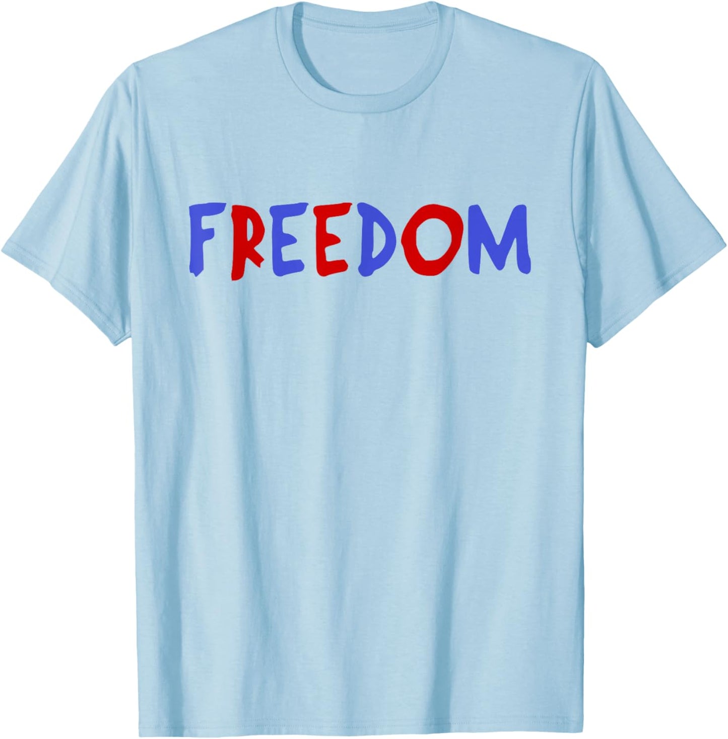 I Love The Taste of Freedom - Matching Fourth of July Couple T-Shirt - T-Shirt | Light Blue