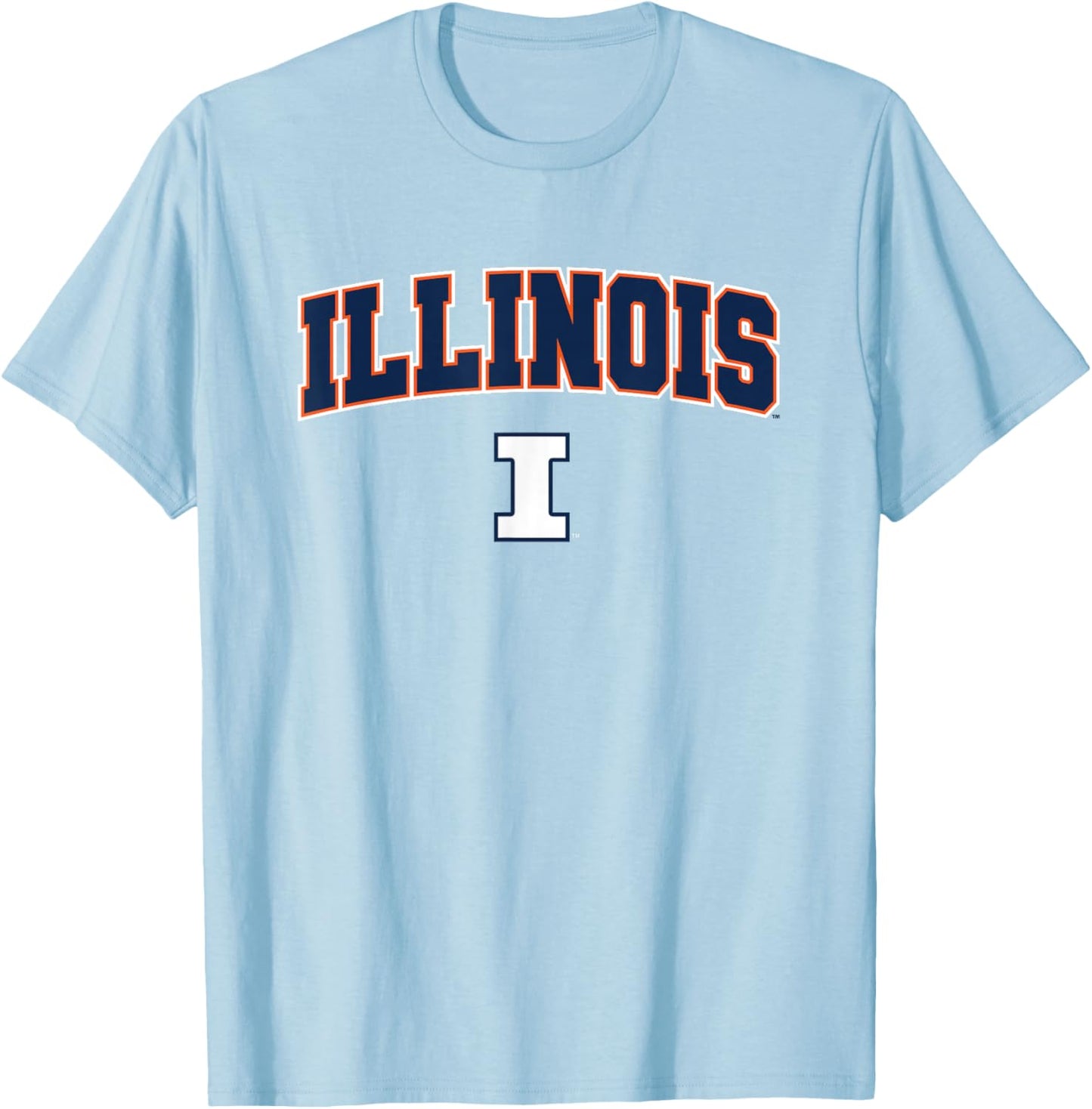 University of Illinois Fighting Illini Arch Logo T-Shirt - T-Shirt | Light Blue