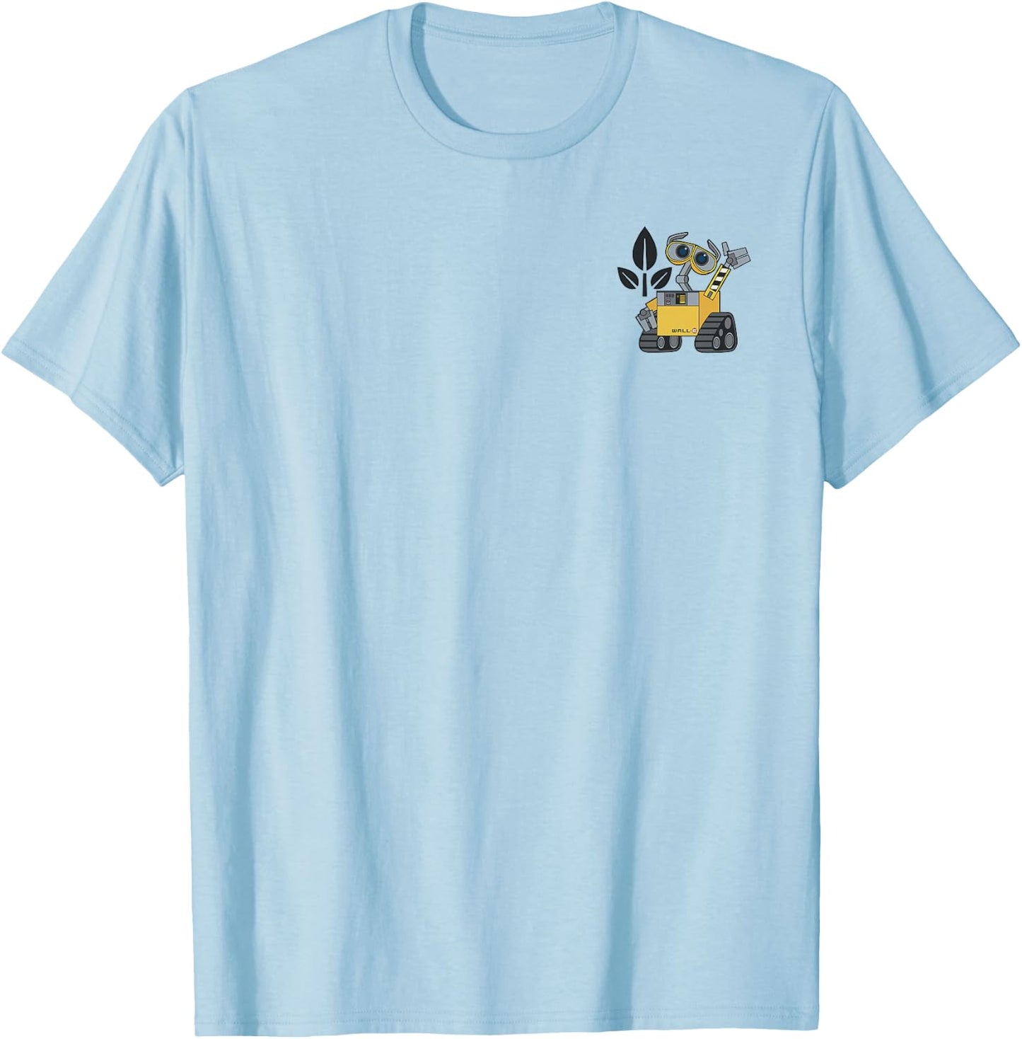 Disney Pixar Wall-E Left Chest Pocket Portrait Small T-Shirt - T-Shirt | Light Blue