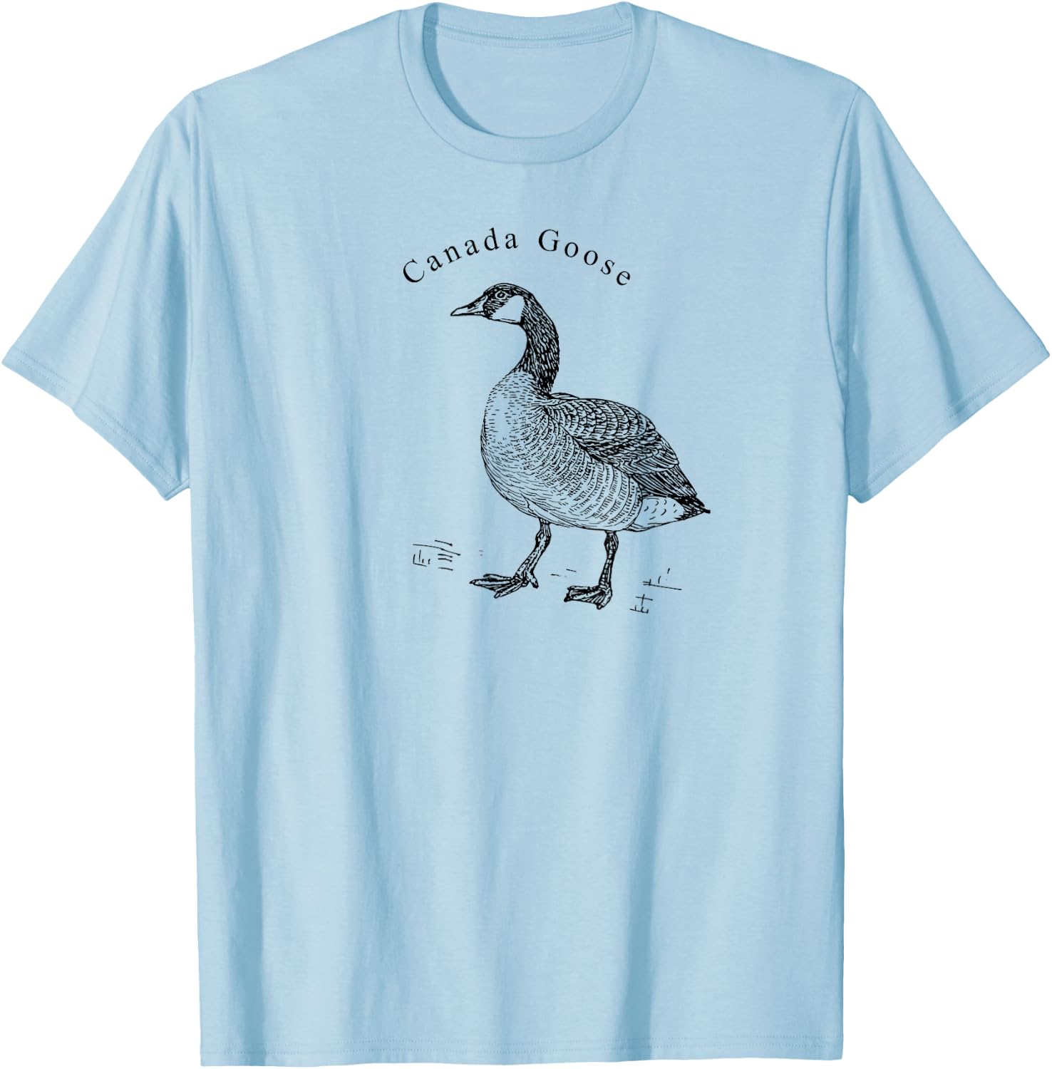 Canada Goose Standing Waterfowl Lover T-Shirt - T-Shirt | Light Blue