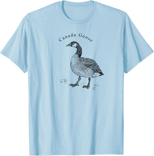 Canada Goose Standing Waterfowl Lover T-Shirt - T-Shirt | Light Blue