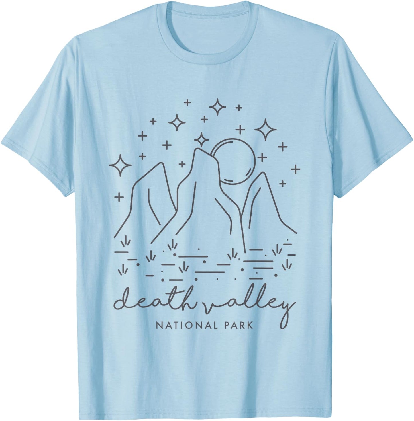 Death Valley National Park Cool Vintage Desert Souvenir T-Shirt - T-Shirt | Light Blue