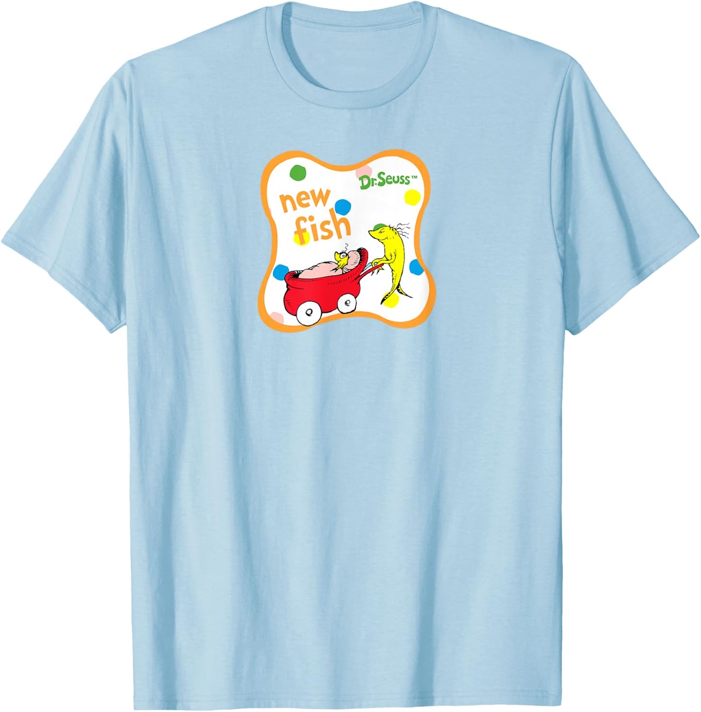 Dr. Seuss New Fish T-Shirt - T-Shirt | Light Blue