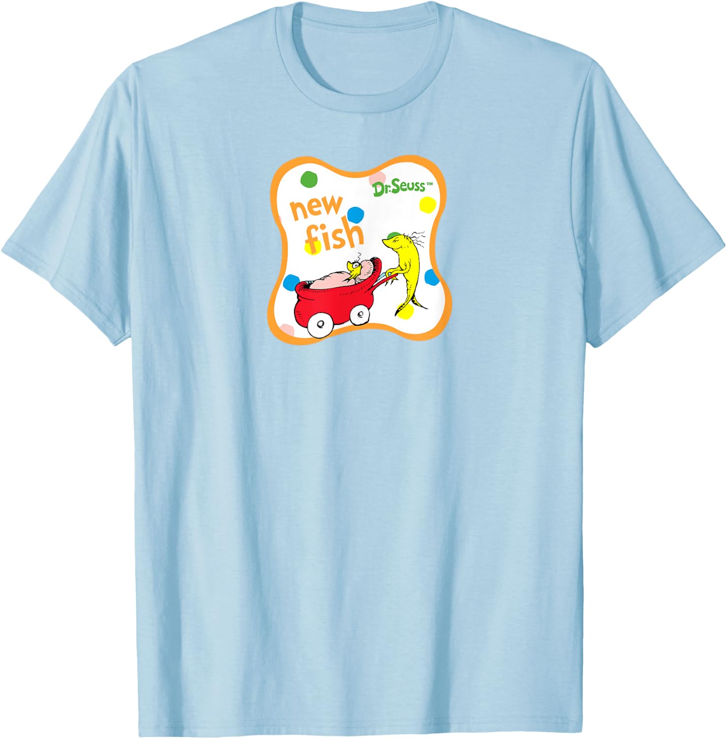 Dr. Seuss New Fish T-Shirt - T-Shirt | Light Blue