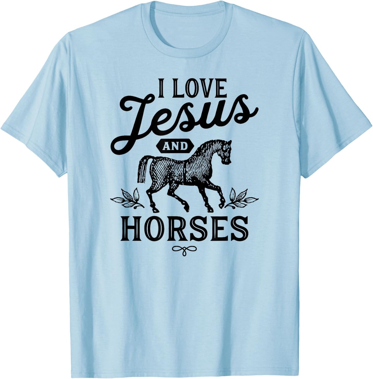 Equestrian Shirt - Horse Shirt - Horse Riding Shirt - Horse T-Shirt - T-Shirt | Light Blue