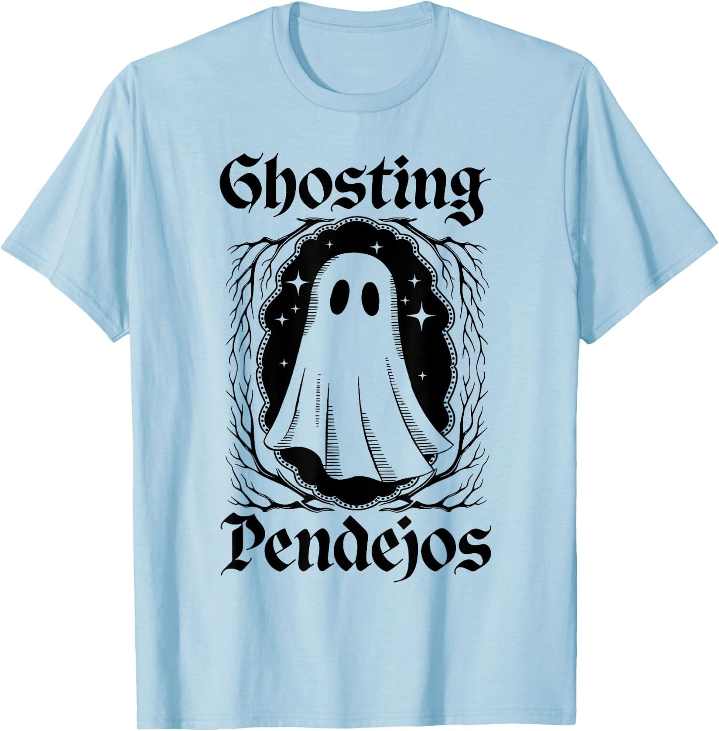 Ghosting Pendejos Funny Mexican Ghost Halloween Costumes T-Shirt - T-Shirt | Light Blue