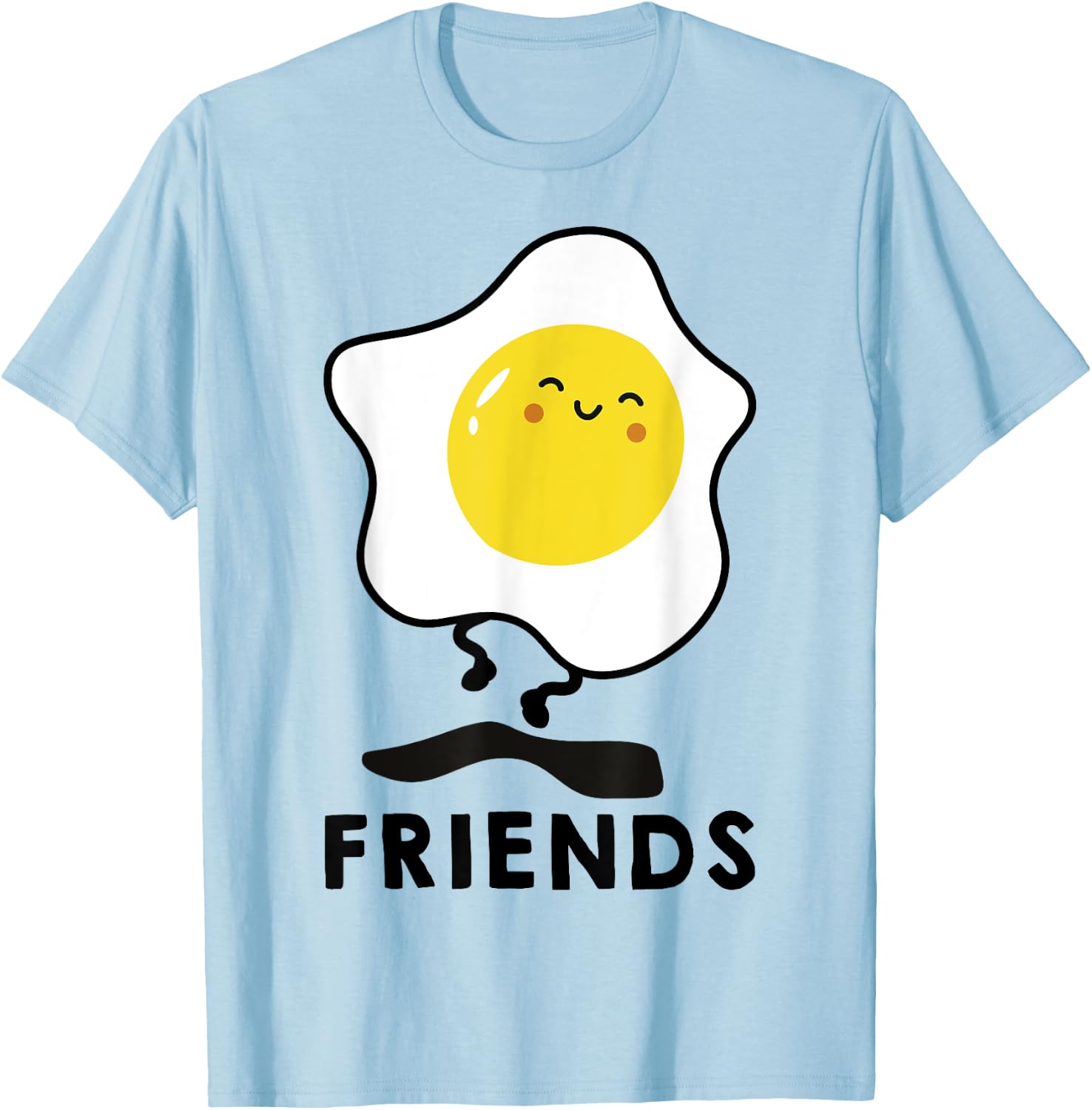 Bacon and Egg Matching BFF Best Friend T Shirts Bestie T-Shirt - T-Shirt | Light Blue