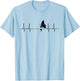 Semicolon Butterfly Heartbeat T-Shirt - T-Shirt | Light Blue