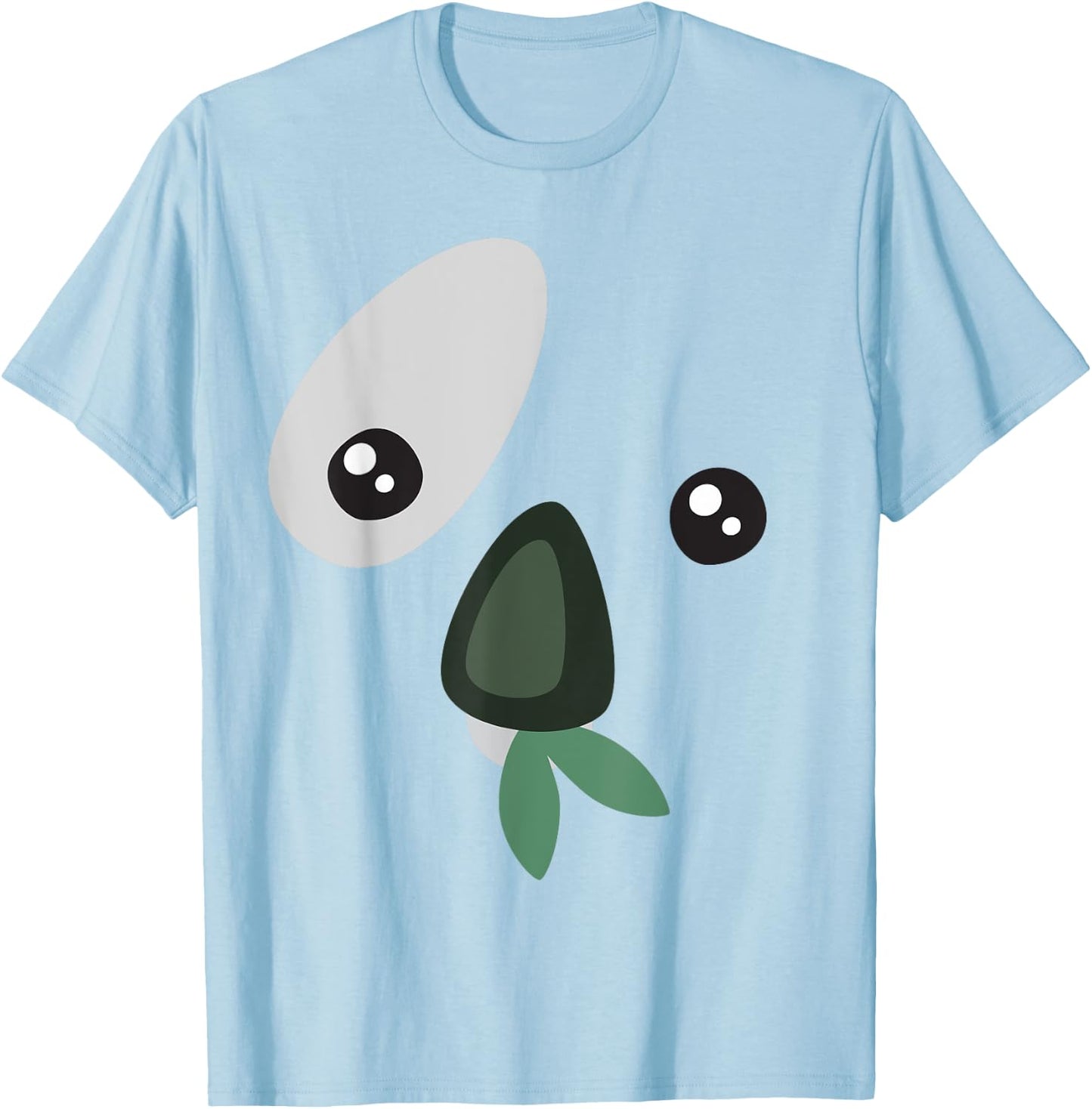 Koala Cute Koala Face Halloween Costume Shirt T-Shirt - T-Shirt | Light Blue