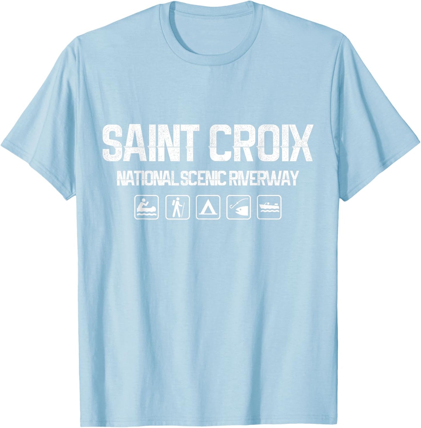Saint Croix River, Wisconsin/Minnesota Outdoor T-Shirt - T-Shirt | Light Blue