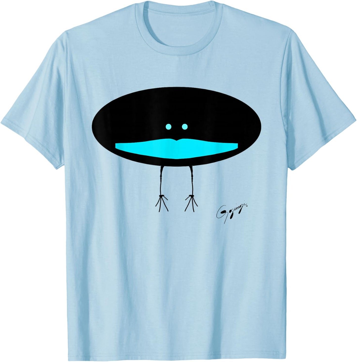 Superb Bird of Paradise Graphic by Gogimogi T-Shirt - T-Shirt | Light Blue