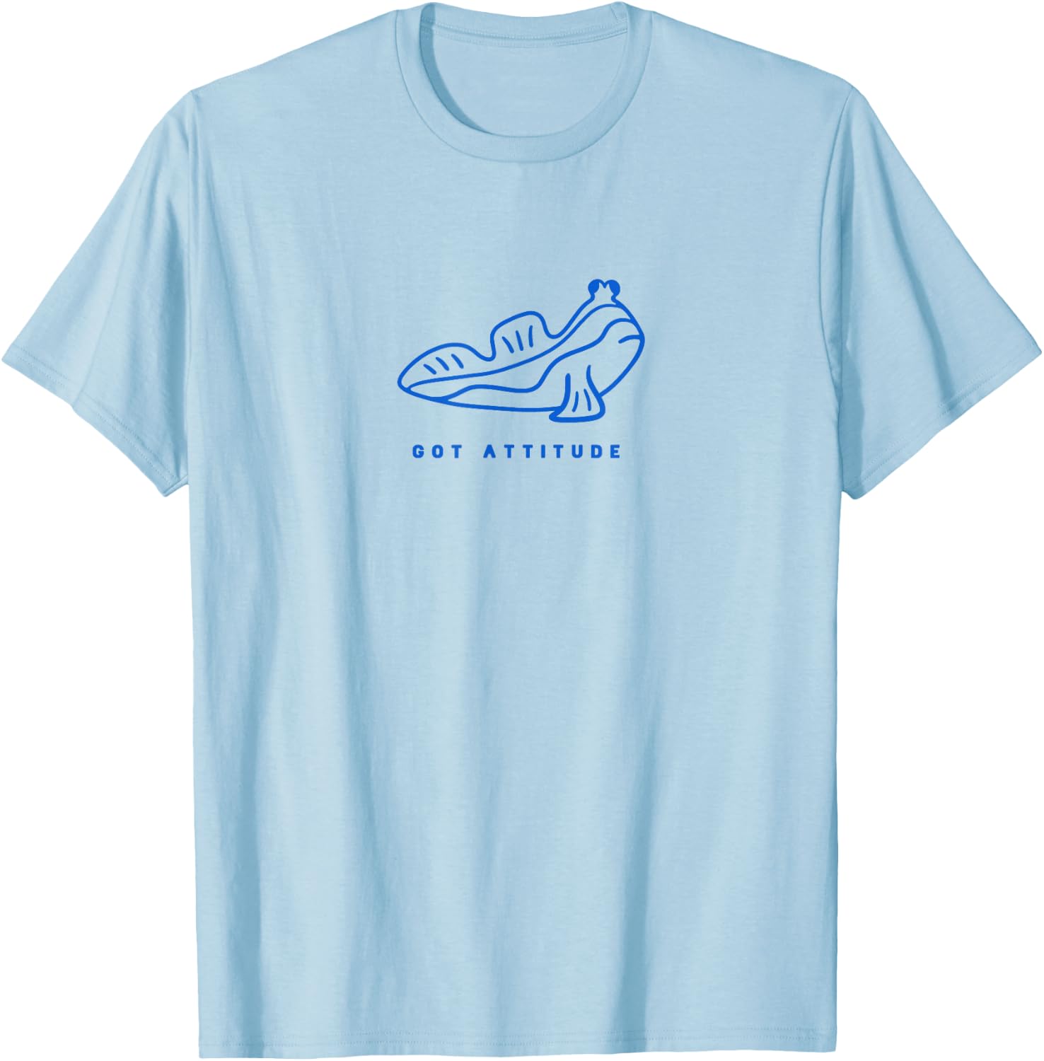 Mudskipper. Minimalist art of a fish with attitude T-Shirt - T-Shirt | Light Blue