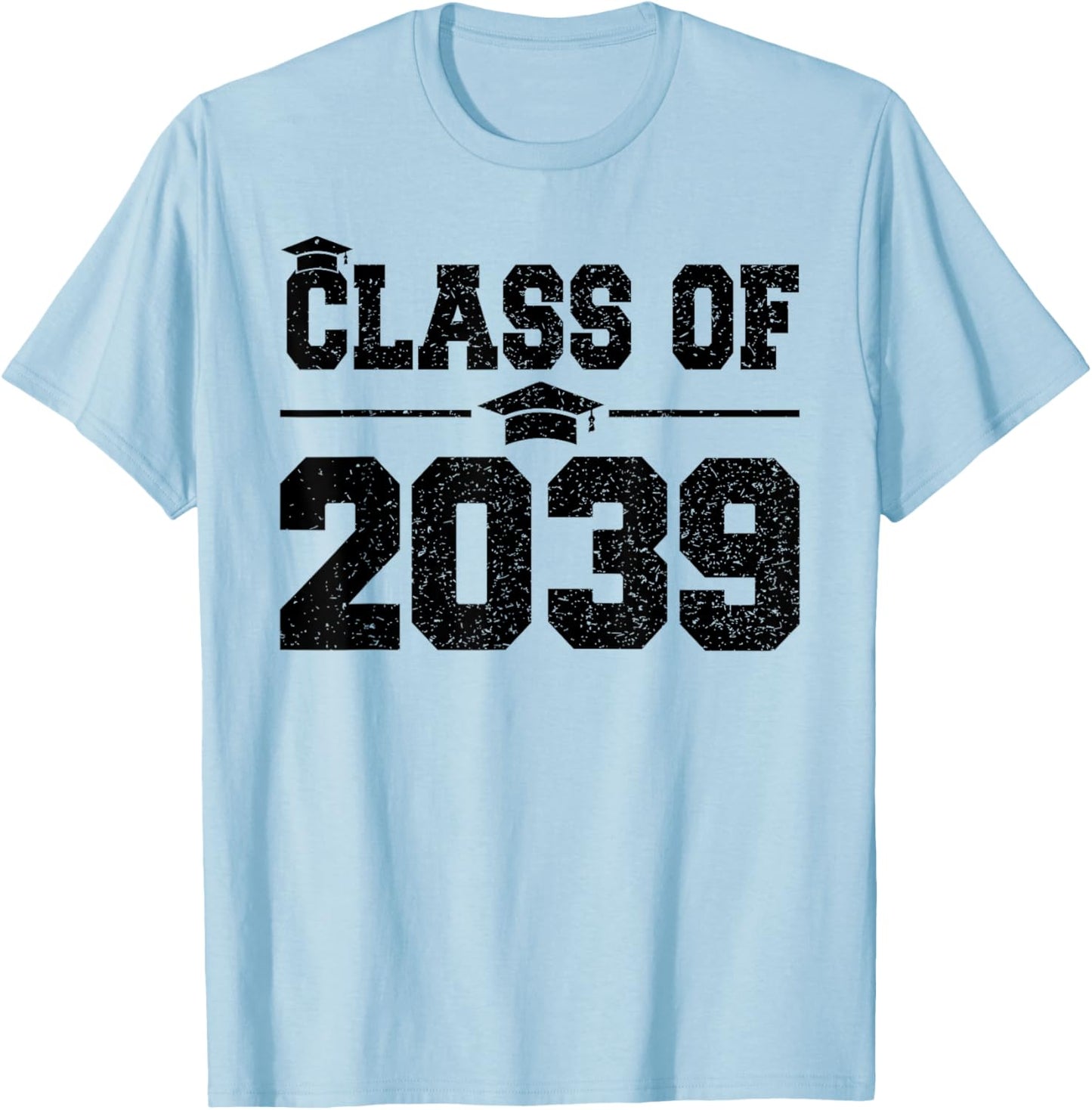 Kindergarten Class of 2039 First Day of School Grow With Me T-Shirt - T-Shirt | Light Blue