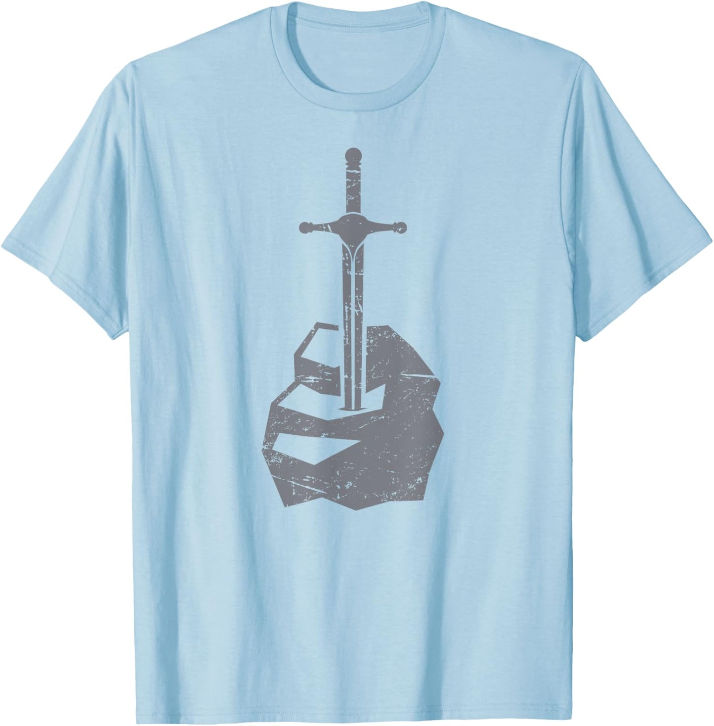 Medieval Literature King Arthur | Sword T-Shirt - T-Shirt | Light Blue