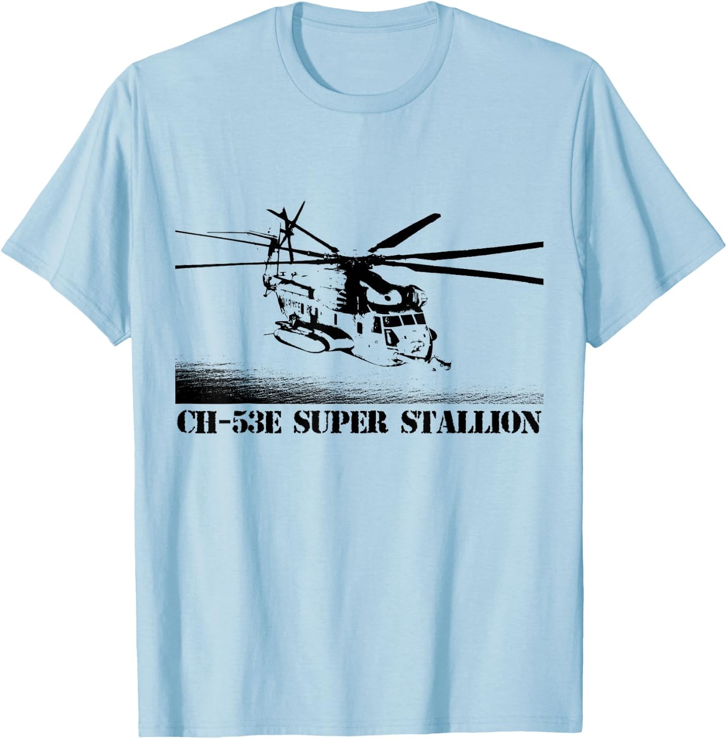 CH53E Super Stallion helicopter crew T-Shirt - T-Shirt | Light Blue