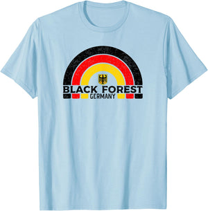 Retro Black Forest Germany T-Shirt - T-Shirt | Light Blue