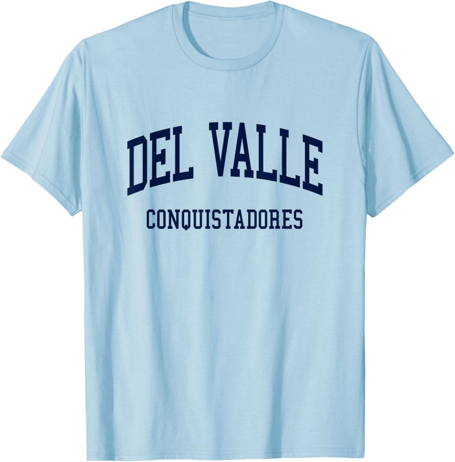 Del Valle High School HS El Paso TX Retro T-Shirt - T-Shirt | Light Blue