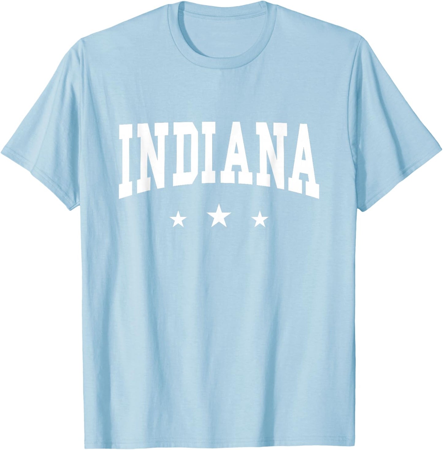 Indiana - Preppy Varsity Pink - Throwback Design - Classic T-Shirt - T-Shirt | Light Blue
