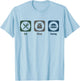 Eat Sleep Caving Spelunking Cave T-Shirt - T-Shirt | Light Blue